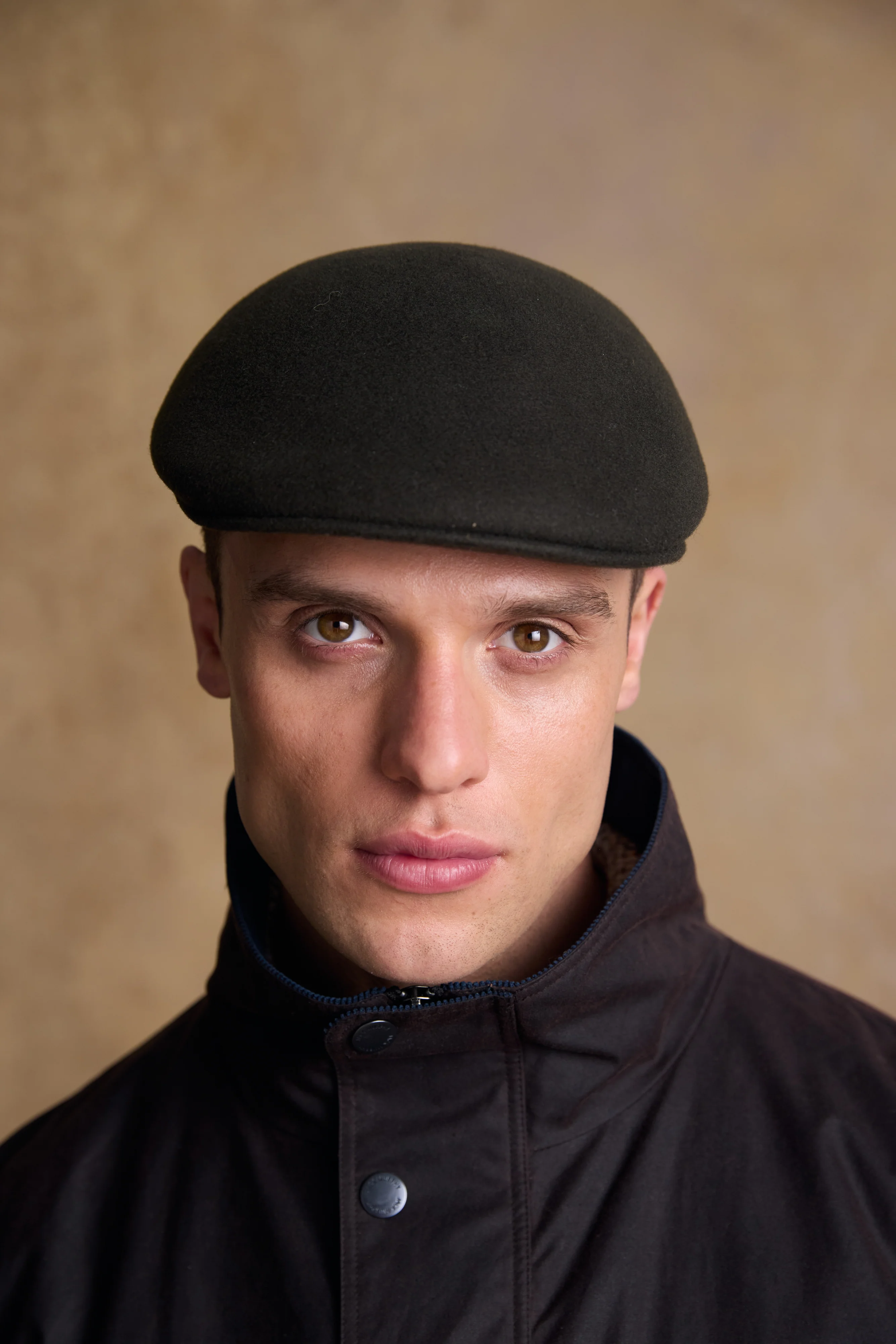Jack Murphy Galway Felt Flat Cap Olive - Image 4
